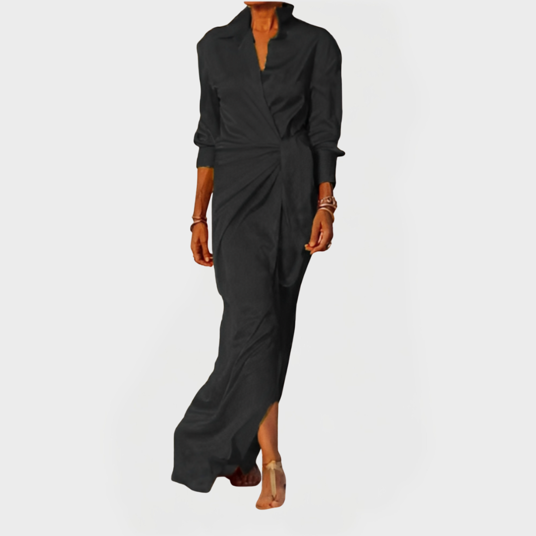 Dugo suknja za svečane prilike s mašnom