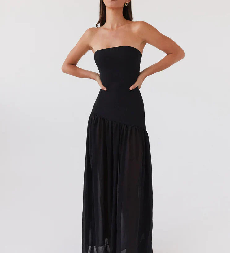 Endina | Maxi haljina bez naramenica