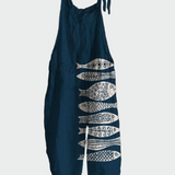 Retro cjeloviti kombinezon s cvjetnim uzorkom – Elegantan stil i udobnost