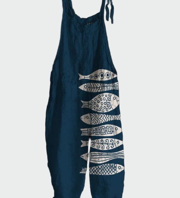 Retro cjeloviti kombinezon s cvjetnim uzorkom – Elegantan stil i udobnost