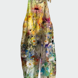 Retro cvjetni body kombinezon