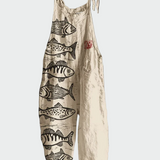 Retro cvjetna maksi kombinezon