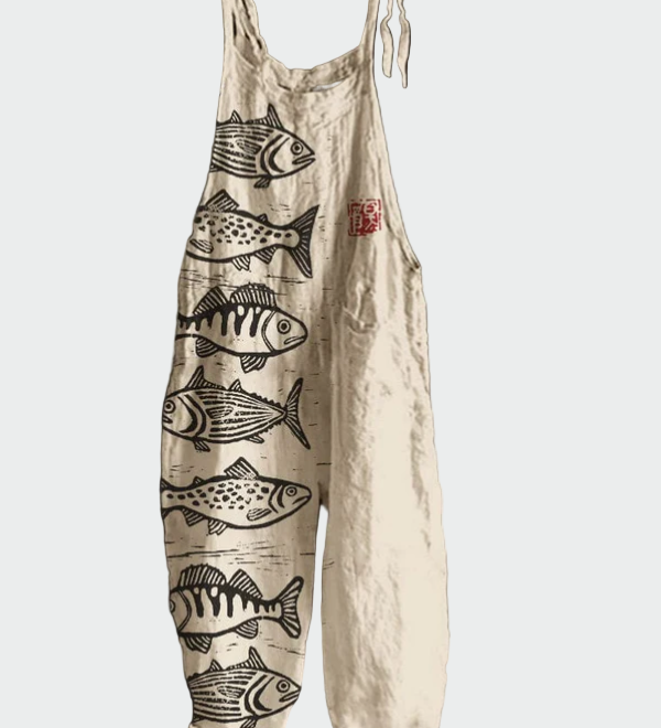 Retro cvjetna maksi kombinezon