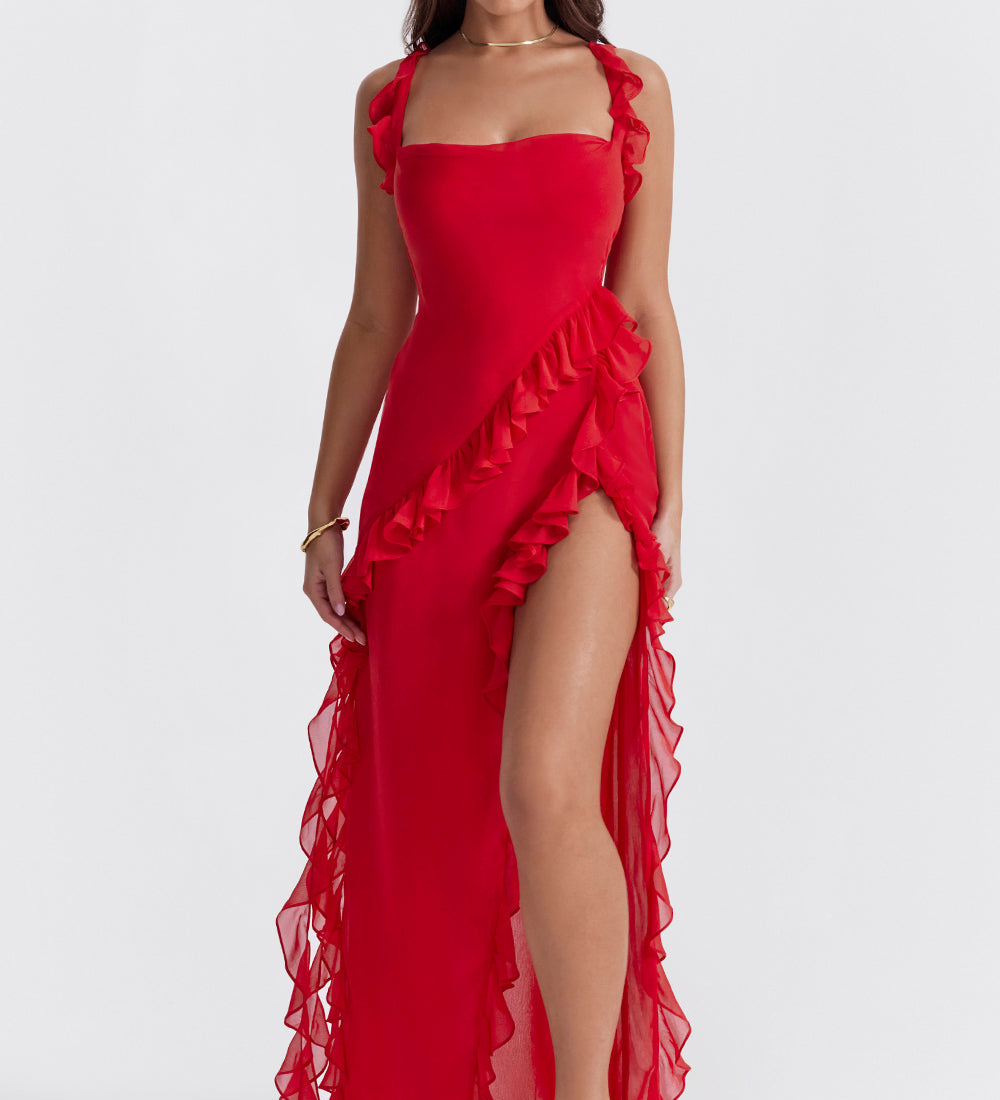 Meissa | Haljina s Asimetričnim Volanom